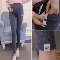 Quần dành cho bà bầu, quần mùa thu, quần legging cotton, đầu thu, cashmere, quần dài dày, mùa thu mỏng và mùa đông ấm bụng nâng quần - Phụ nữ mang thai quần / quần bụng quần bầu lửng