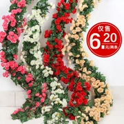 Mô phỏng hoa hồng mây hoa giả hoa nho nho hoa nhựa điều hòa không khí bao phủ tường trong nhà treo hoa trang trí quanh co - Hoa nhân tạo / Cây / Trái cây