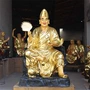 Jigong sống Phật đồ trang trí đồ đạc trong nhà phố Phong Thủy tượng Phật vật tư tôn giáo nhựa Jigong Phật tượng 1 meter 08 cao chuông mõ