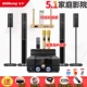 5.1 Black Standard Lamp Double Microfone Point Device
