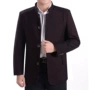 Áo khoác nam trung niên nút mùa thu clasp cha mùa xuân mùa thu áo khoác nam trung niên áo cha áo jacket nam