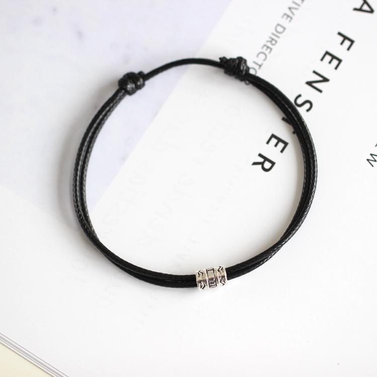 BlackSimplicity Korean version lovers confidante fashion like a breath of fresh air Bracelet Versatile Benmingnian Hand rope ornaments jewelry 677