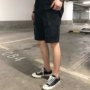 Ông Fang inch mùa hè lớn màu đen rửa túi dụng cụ quần short giản dị nam Hàn Quốc phiên bản của xu hướng thẳng năm quần quần short nam