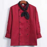 Красный лонгслив, шейный платок