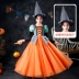 Bé Gái Trang Phục Hóa Trang Halloween Bí Ngô Đầm Công Chúa Trẻ Em Cosplay Phù Thủy Hứa Cô Gái Thể Hiện Đảng halloween2021 Trang phục haloween