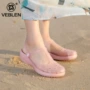 Giày có lỗ Veblen cho nữ mùa hè thoáng khí giày thạch đế dày dép đi biển và dép Bao Đầu Xăng đan giày y tá dép phòng lab