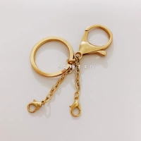 DIY Золотой брелок для ключей с застежкой, аксессуары ручной работы, аксессуар, 33мм, DIY