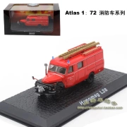 Atlas 1:72 Hanomag L28 Mô hình hợp kim xe cứu hỏa Hiển thị tĩnh Bộ sưu tập trang trí