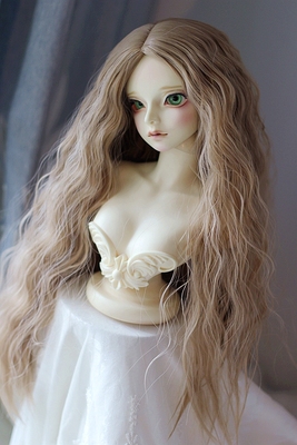 taobao agent [Flower Ling] Uncle 1/3 small head circumference 1/4bjd wig versatile versatility of instant noodles rolling European wind court style