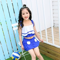 10-12-13-15 tuổi Trẻ em Hàn Quốc chia váy áo tắm nữ áo tắm bảo thủ - Bộ đồ bơi của Kid đồ nàng tiên cá cho be gái