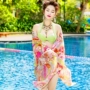 2018 new bikini ba mảnh chia áo tắm nữ bảo thủ mùa xuân nóng bìa phù hợp với bụng đặc biệt bán buôn 	đồ bơi 2 mảnh short