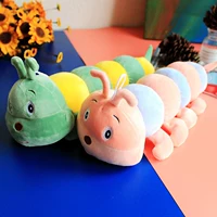 Плюшевая игрушка, детская успокаивающая кукла, маленькая милая подушка для сна, популярно в интернете, гусеница