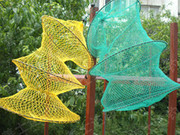 Thiết bị câu cá 2 lớp fishnet câu cá và lưới đánh cá ba vòng của cá chăm sóc lưới cá