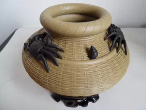 Дао рука осторожно произведена yixing Zisha Pot Tea Pet Tea Set Ceramic High имитационный крабовый корзина
