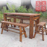 Bàn phong hóa, đặc biệt cho trà, bàn ghế ăn năm món, đồ nội thất bằng gỗ cổ Ming và Qing, hình dạng mát mẻ - Bộ đồ nội thất