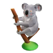 Full 68 Mô hình giấy thủ công 3D Mô hình giấy vườn thú DIY koala koala với mô tả giấy - Mô hình giấy