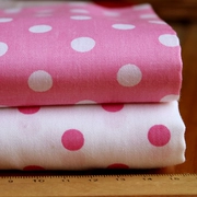 vải bông cotton twill - lũ Yu tăng chấm màu hồng 2 nhóm tay -DIY vải vải quilting - Vải vải tự làm