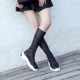 Khởi động mùa hè trẻ em khởi động hoang dã sexy 镂 không khí với khởi động dài Hàn Quốc phiên bản mới dày dưới breathable lưới khởi động đen boot cao cổ nữ Giày ống