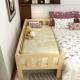Trẻ em bằng gỗ rắn giường với hộ lan tôn sóng cậu bé và cô gái nôi có thể được tùy chỉnh giường cũi giường đơn thông loại chính tả giường Giường