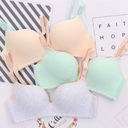 Chất liệu cotton siêu mỏng không vành đồ lót ngực nhỏ tập hợp học sinh nữ trung học áo ngực 18-19 tuổi áo ngực mùa hè - Ống