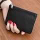 Người đàn ông da và phụ nữ nhỏ coin purse siêu mỏng da dây kéo túi đồng xu ví ngắn tay thẻ chìa khóa thẻ gói nữ Ví tiền