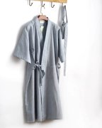 Áo choàng tắm ngắn tay, mùa hè mỏng, áo choàng Nhật Bản, kimono một mảnh nam, áo choàng tắm, đồ ngủ bằng cotton
