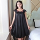 Nightdress nữ mùa hè sexy Hàn Quốc phiên bản của băng lụa ren đồ ngủ ngắn tay lụa lụa phần mỏng lỏng kích thước lớn ăn mặc đỏ Đêm đầm