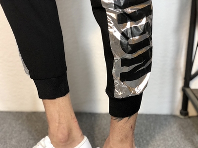 Xã hội guy quần nam quần âu Hàn Quốc phiên bản của xu hướng 2018 Slim đen thể thao hoang dã quần chùm feet chín quần đồ nam đẹp Crop Jeans