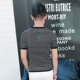Mùa hè nam băng lụa ngắn tay T-Shirt nam Hàn Quốc phiên bản của triều Slim 2018 thanh niên sọc nam chặt chẽ áo len mỏng Hàng dệt kim