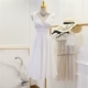Xilin nhà 2018 mới của phụ nữ tính khí nữ thần fan dây đeo vai V-cổ eo không tay đầm váy hở lưng Sản phẩm HOT