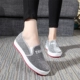 Mùa xuân và mùa hè tuổi Bắc Kinh sinh viên giày vải của phụ nữ thể thao giản dị trượt thấp để giúp một bàn đạp đặt chân lười biếng giày đơn giày của phụ nữ