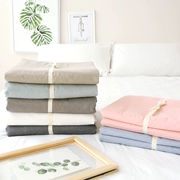 Xiaojingjia tất cả các bông quilt cover quilt mảnh duy nhất màu rắn rửa bông mùa xuân và mùa thu cotton đôi duy nhất không huỳnh quang bộ đồ giường