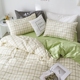 Phong cách Bắc Âu bông bốn mảnh bông ký túc xá ba 4 bộ giường bộ 笠 1,5 1,8 m đơn giản Bộ đồ giường bốn mảnh