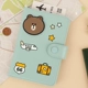 Hàn Quốc LINE FRIENDS MONOPOLY Chủ sở hữu hộ chiếu du lịch dễ thương Gấu dài vé lưu trữ tài liệu shop bán túi đeo chéo nữ Túi thông tin xác thực