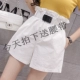 Quần short nữ 2019 hè mới phiên bản Hàn Quốc của quần eo cao thời trang hoa một chữ rộng chân rộng mỏng màu đỏ nóng bỏng quần - Quần short