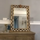 117 * 81 gỗ rắn tân cổ điển châu Âu và Mỹ vàng đen trắng trang trí gương trang trí gương lò sưởi gương phòng tắm treo gương - Gương