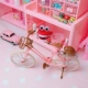 Hồng mô phỏng xe đạp hình dạng trang trí nhà dễ thương màu hồng xe đạp máy tính để bàn chụp đạo cụ đồ trang trí đồ dcor bàn học Trang trí nội thất
