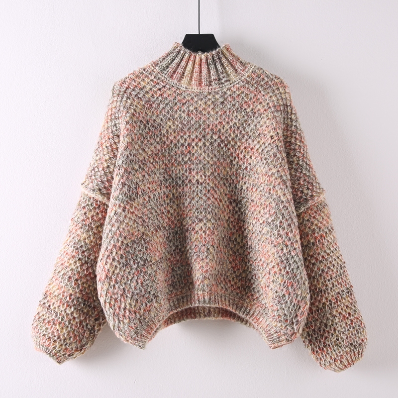 Áo thun áo len nữ Hàn Quốc phiên bản lỏng mặc hoang dã tươi nhỏ dày ngọt ngào sinh viên mùa thu và mùa đông áo len áo khoác thủy triều