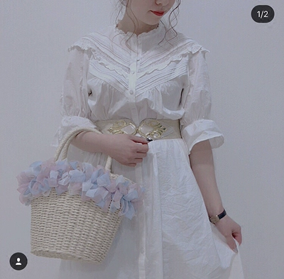 N + 18 mùa hè mới ngọt ngào Nhật Bản ren cạnh nấm nối dài vành đai đầm OP đầm xòe công chúa Sản phẩm HOT