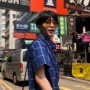 Fei Qiming với cặp kính râm màu vàng mặt tròn kính râm hộp lớn nam retro đường phố cá tính kính đỏ kính râm nữ - Kính râm kính cận đẹp