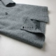 Vertebrate Men của Len Retro Trung Bình Dài Coat Nhật Bản Phong Cách Nguyên Cạnh Casual Dài Áo Khoác áo măng tô dạ nam cao cấp Áo len