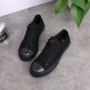 Harajuku là mỏng tinh khiết giày vải màu đen nữ sinh viên hoang dã màu đen giày làm việc vài người đàn ông giản dị của giày dụng cụ giày shop giày thể thao