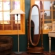 Gương toàn thân ba chiều Gương thay đồ kiểu Mỹ Châu Âu Gỗ nguyên khối đầy đủ chiều dài gương phòng ngủ sàn gương retro lắp gương nhà - Gương Gương