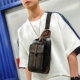 Túi ngực nam phiên bản Hàn Quốc của túi đeo vai thể thao bằng da thể thao nhỏ ba lô túi thời trang Messenger túi nam túi thủy triều túi xách louis vuitton Túi của con người