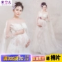 Photo Studio Mang thai Bà mẹ Nghệ thuật Chụp ảnh Ảnh Chủ đề Quần áo Thẩm mỹ Phong cách Hàn Quốc Ren Wedding Dress những mẫu váy bầu đẹp