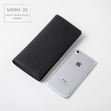 Длинный кожаный бумажник, из натуральной кожи, воловья кожа