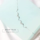 [South Lane] 925 sterling bạc đơn giản của sinh viên Nhật Bản và Hàn Quốc tươi kim cương hình chữ V vòng đeo tay ban đầu retro trang sức nữ vòng tay gỗ sưa Vòng đeo tay Clasp