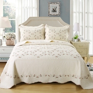 Thương hiệu mới nhỏ màu hồng thêu bông giường bao gồm bông chần mùa hè điều hòa không khí chần giường bao gồm giường bìa rửa