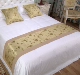 Khách sạn khách sạn bộ đồ giường vải trải giường trang trí giường đuôi pad bảng cờ tùy chỉnh sao cao cấp giường khăn giường cờ