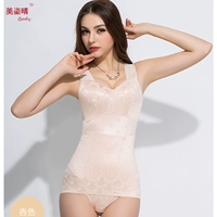 Mùa hè siêu mỏng thoáng khí corset nữ giảm béo ngực đồ lót cơ thể đàn hồi eo thu thập bụng phẳng áo sơ mi nhựa áo dán ngực